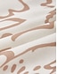 cheap Maxi Dresses-Abstract Art Linen Feel Cinched Waist Maxi Dress