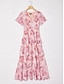 cheap Maxi Dresses-Casual V Neck Maxi Dress