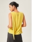 baratos blusas-Chic Cowl Neck Sleeveless Blouse