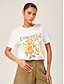 abordables ensembles de deux pièces-ensemble t-shirt et short fleuri