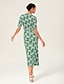 preiswerte Midikleider-Brand Design Material Cinched Waist Mermaid Midi Dress
