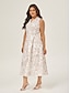 cheap Print Dresses-Curve Pocket Sleeveless Shirt Maxi Dress