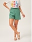 preiswerte Hosen &amp; Shorts-Ruched Ruffled Shorts