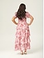 cheap Maxi Dresses-Casual V Neck Maxi Dress