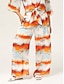 cheap Pants &amp; Shorts-Summer Floral Gradient Wide leg Pants