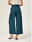 cheap Pants &amp; Shorts-Slim Wool Blend Straight Pants