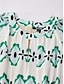 baratos Vestidos Midi-Geometric Cinched Waist Midi Dress