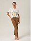 cheap Pants &amp; Shorts-Comfort Stretch Cropped Flared Pants