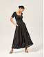cheap Pants &amp; Shorts-Chiffon Flowy Wide Leg Culottes