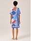 preiswerte Minikleider-Geometric Ocean Inspired Straight Dress
