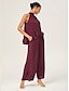 cheap Matching Sets-Romantic Chiffon Halter Neck Set