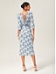 cheap Midi Dresses-Stretch Letter Print Backless Wrap Midi Dress