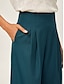 cheap Pants &amp; Shorts-Slim Wool Blend Straight Pants