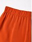 cheap Matching Sets-Orange Stand Collar Wide Leg Pants Set