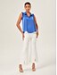 cheap Blouses-Collared Ruffled Trim Blouse