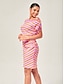 baratos Mini Vestidos-Knitted Stretch Ruched Mini Dress