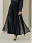 abordables pantalons et shorts-Chiffon Full Length Elegant Casual Daily Pants