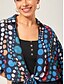 abordables blusas-Dot Chiffon Tie Front Shirt