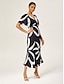 cheap Maxi Dresses-V-Neck Flutter Sleeve Satin A-Line Dress