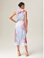 cheap Maxi Dresses-Elegant Ocean tie Maxi Dress