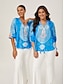 cheap Blouses-Print Pullover Vacation Top
