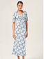 preiswerte Midikleider-Brand Design Material Cinched Waist Mermaid Midi Dress
