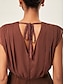 preiswerte Blusen-Asymmetric V Neck Sleeveless Top