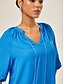 abordables blouses-Chiffon Ruched Vacation Top