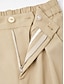 cheap Pants &amp; Shorts-High Rise Elastic Waist Straight Pants