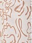 abordables Robes Maxi-Abstract Waist Cinching Linen Maxi Dress