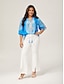 cheap Pants &amp; Shorts-Slim Fit Wrinkle-Resistant Flare Pants