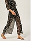 cheap Pants &amp; Shorts-Polka Dot Chiffon Wide-Leg Culottes