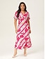 cheap Maxi Dresses-Striped Batwing Maxi Dress