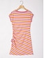 baratos Mini Vestidos-Knitted Stretch Ruched Mini Dress