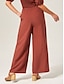 cheap Pants &amp; Shorts-Solid Lyocell Blend Broadcloth Pants