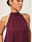 cheap Blouses-Romantic Ruffled Chiffon Halter Top