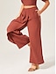 cheap Pants &amp; Shorts-Solid Lyocell Blend Broadcloth Pants