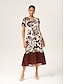 cheap Maxi Dresses-Botanical Textured Chiffon Maxi Dress