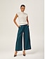 cheap Pants &amp; Shorts-Slim Wool Blend Straight Pants