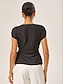 preiswerte Blusen-Shimmer Knit Off Shoulder Top