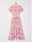 cheap Maxi Dresses-Casual V Neck Maxi Dress