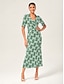 preiswerte Midikleider-Brand Design Material Cinched Waist Mermaid Midi Dress