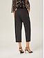 abordables pantalons et shorts-Slim Fit Wool Cigarette Pants