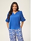 cheap Blouses-Vacation Style Top