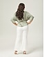 cheap Blouses-Batwing Sleeve Inverted Pleat V-Neck Top
