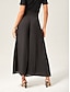 cheap Pants &amp; Shorts-Chiffon Flowy Wide Leg Culottes