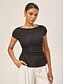 preiswerte Blusen-Shimmer Knit Off Shoulder Top
