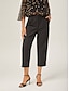 abordables pantalons et shorts-Slim Fit Wool Cigarette Pants