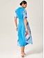 cheap Maxi Dresses-Color Block Shirt Dress