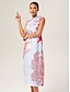 cheap Maxi Dresses-Elegant Ocean tie Maxi Dress